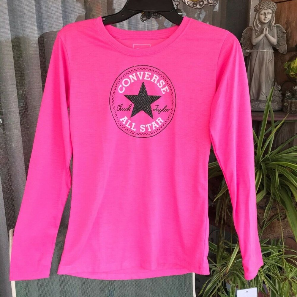 Converse Girls Youth Graphic Tee Classic Logo NWT